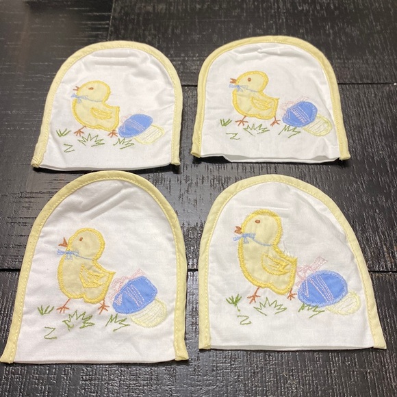 Other - 4 Appliquéd & Embroidered Vintage Cozies!